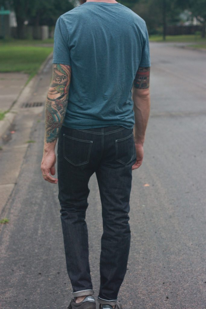 Morgan jeans for a man (back view)
