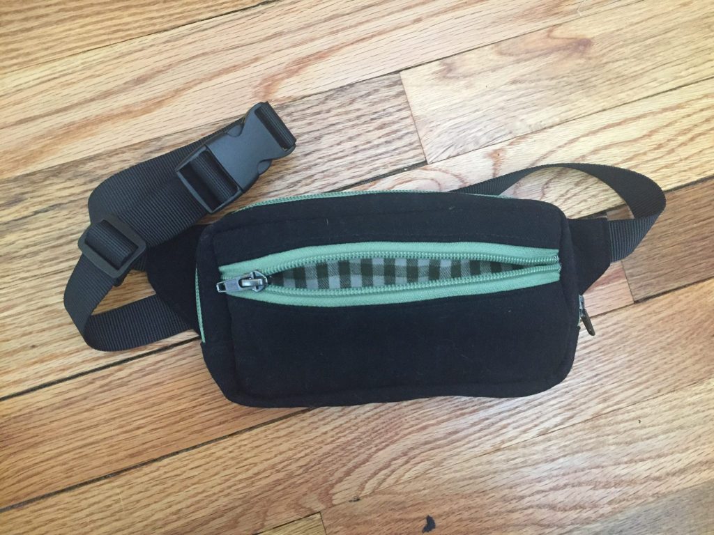 Finished Fennel Fanny Pack in Cone Mills Denim