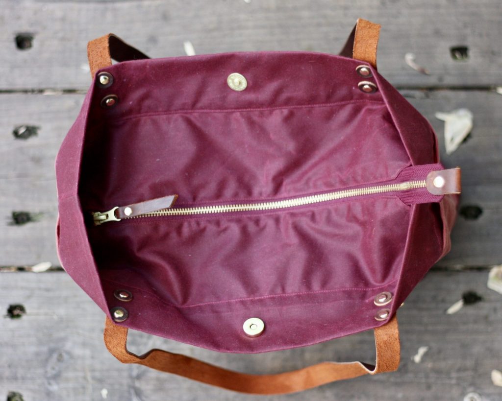 Oberlin maker kit top zipper expansion, view from above